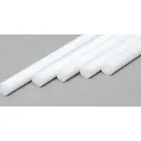 Evergreen 0.5 Diameterx350mm Styrene Rod White 10Pcs - Eg218 1