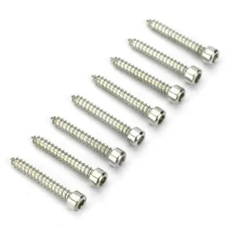 Dubro No.2X3/8In Socket Head Sheet Metal Screws 8Pcs - Dbr380 1