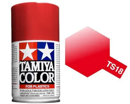 Tamiya Ts-18 Metallic Red Gloss Spray 100Ml - 85018 1