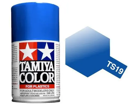 Tamiya Ts-19 Metallic Blue Gloss Spray 100Ml - 85019 1
