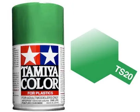 Tamiya Ts-20 Metallic Green Gloss Spray 100Ml - 85020 1
