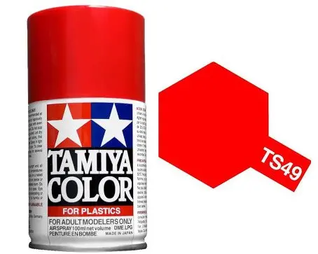 Tamiya Ts-49 Bright Red Gloss Spray 100Ml - 85049 1