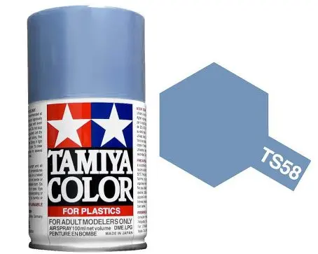 Tamiya Ts-58 Pearl Light Blue Gloss Spray 100Ml - 85058 1