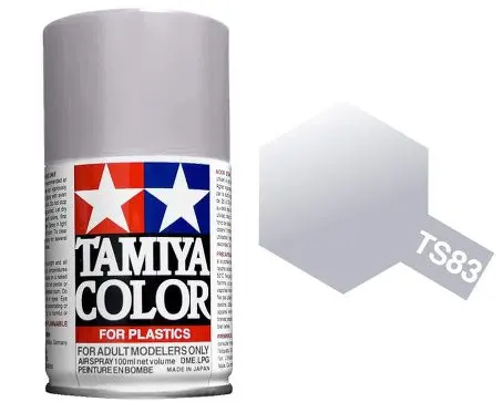 Tamiya Ts-83 Metallic Silver Gloss Spray 100Ml - 85083 1