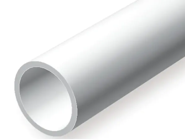 Evergreen 7.9(5/16In)X600mm White Styrene Tube 5Pcs - Eg430 1
