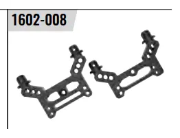 Udi Fr/Rr Shock Towers 2Pcs - U1602-008 1