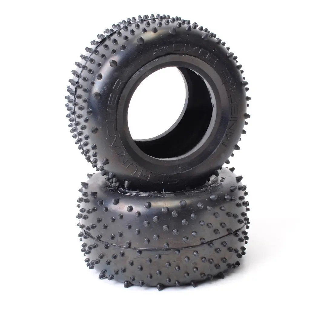 Mini Spike Truck Tyres - Yellow 1