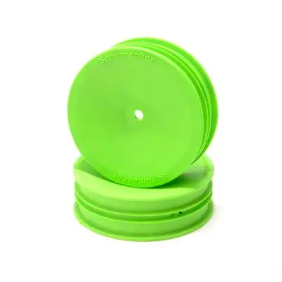 1/10Th 2Wd Front Slim Wheel Green 1Pr 1