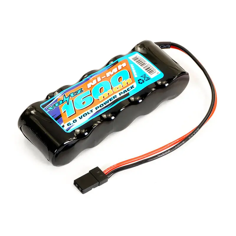 1600Mah 6.0V Nimh Receiver Stick Battery With Jr Plug 1