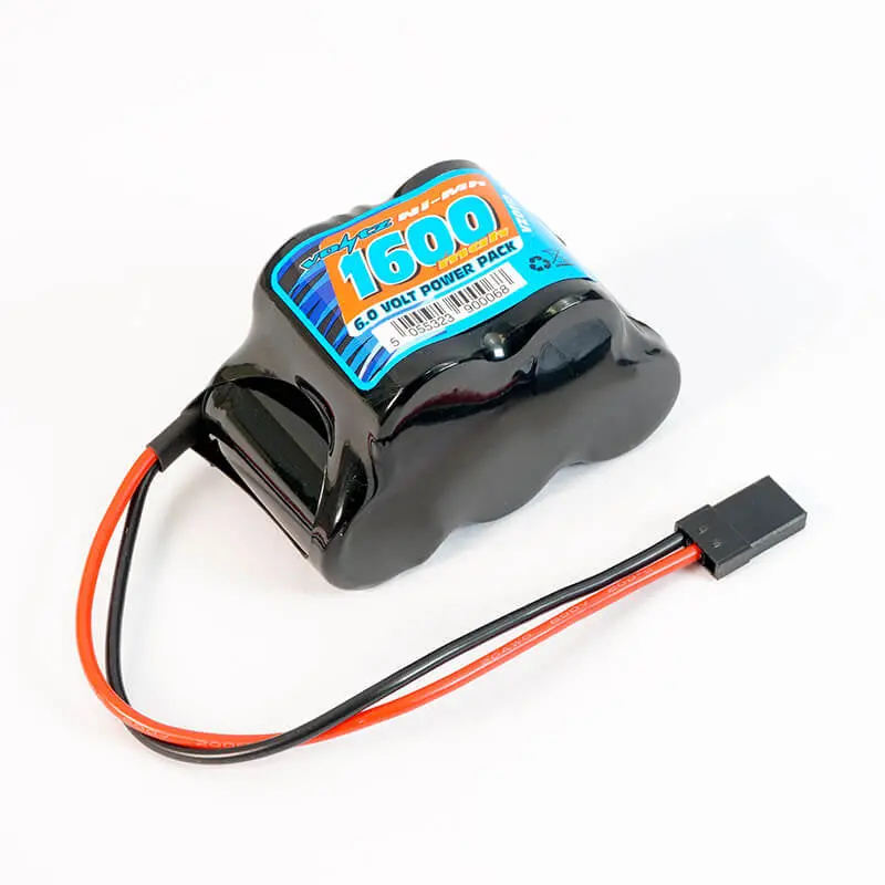 1600Mah 6.0V Nimh Receiver Hump Battery With Jr Plug 1