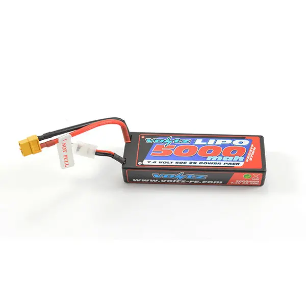 5000Mah 2S 7.4V 50C Hard Case Stick Battery Xt60 1