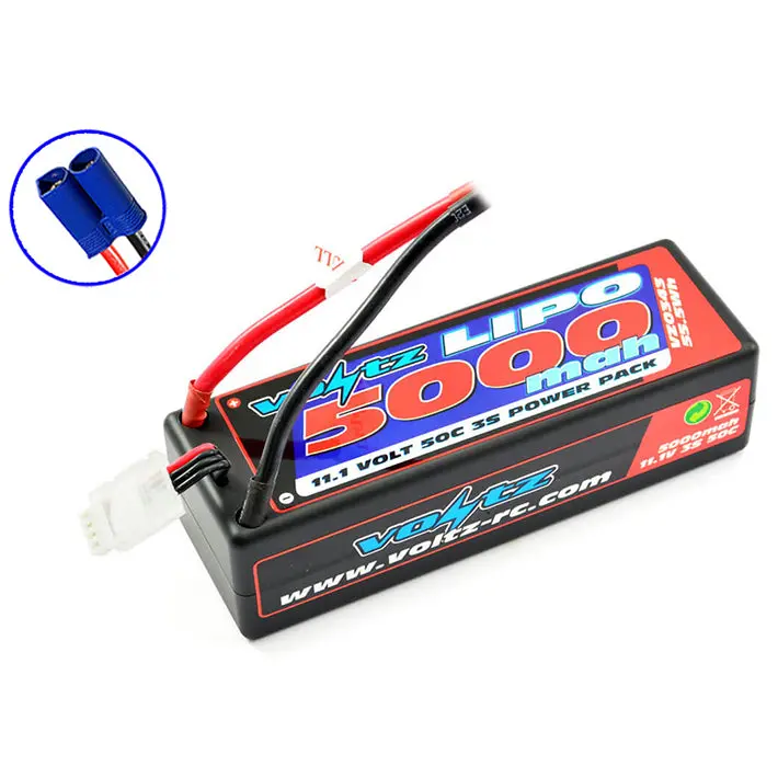 5000Mah Hard Case 11.1 V 50C 3S Lipo Battery Stick Pack Ec5 1