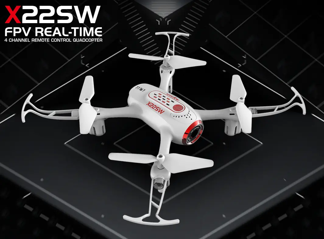 Syma X22sw Fpv Drone With 2.4Ghz Radio With Lvp, 480P Camera, Battery & Charger - Sym-X22sw 1