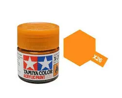 Tamiya X-26 Clear Orange Mini Acrylic 10Ml - 81526 1