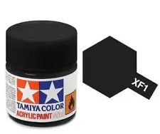 Tamiya Xf-1 Flat Black Mini Acrylic 10Ml - 81701 1