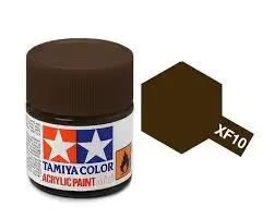 Tamiya Xf-10 Flat Brown Mini Acrylic 10Ml - 81710 1