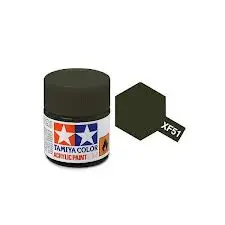 Tamiya Xf-51 Khaki Drab Mini Acrylic 10Ml - 81751 1