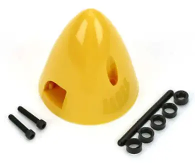 Dubro 44.5Mm Spinner 2-Blade Yellow 1Pc - Dbr269 1