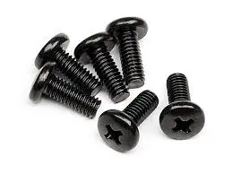 Hpi 4X10mm Phillips Drive Binder Button Head Screws 6Pcs - Hpi-Z613 1
