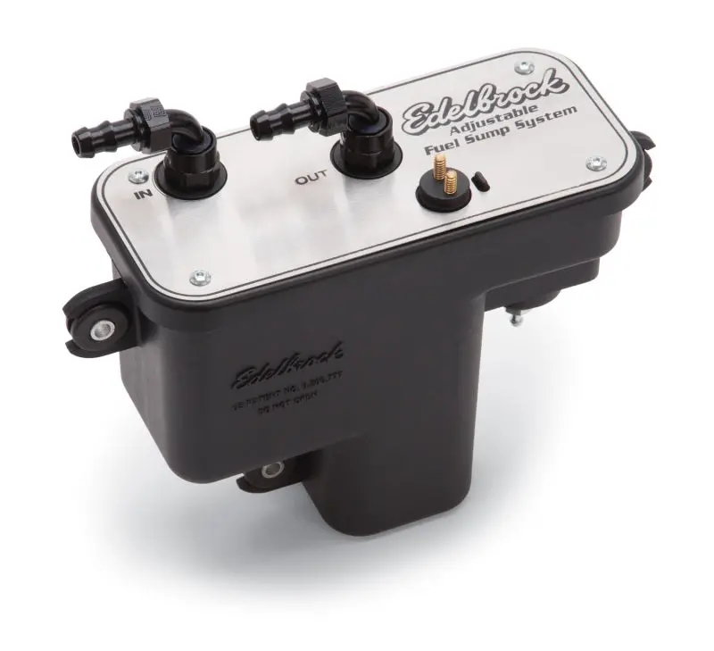 Edelbrock Fuel System Universal Fuel Sump Module Adjustable Fuel Sump Tank Only 255 Lph 1