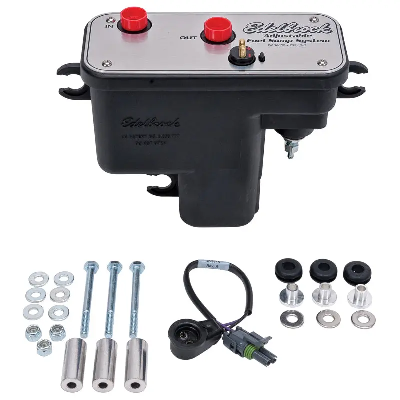 Edelbrock Fuel System Universal Fuel Sump Module Adjustable Fuel Sump Tank Only 255 Lph 2