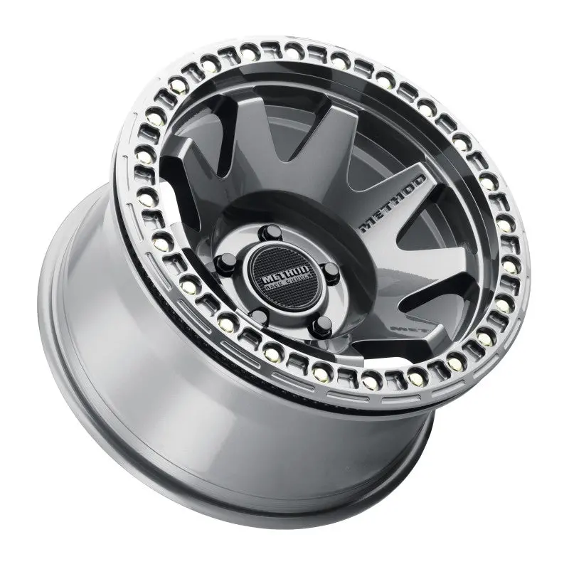 Method Mr108 17X9 -44Mm Offset 5X5 71.5Mm Cb Gloss Titanium W/Bh-H24125-38 Wheel 1