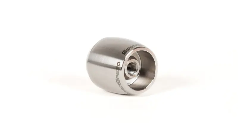 Grimmspeed Stubby Shift Knob Stainless Steel (Raw) - M12x1.25 1
