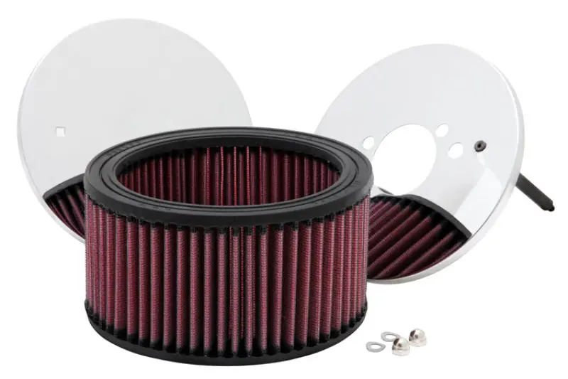 K&N Custom Round Racing Assembly Red 5.875In Od X 3.25In Height 1