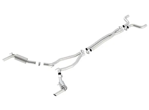 Borla 2.5" S-Type Cat-Back Exhaust (14-15 Camaro Ss W/Ground Fx) 140531 1