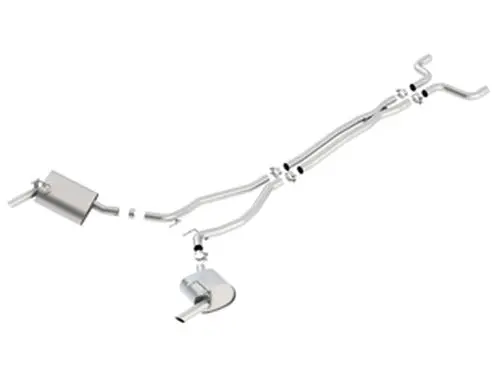 Borla 2.25" S-Type Catback Exhaust No Tips (14-15 Camaro V6) 140527 1