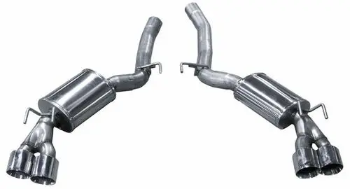 Arh Axleback Exhaust System Mufflers W/Quad Ss Tips (12-15 Camaro Zl1/Z28/1Le) Caz28-14300Stbk 1
