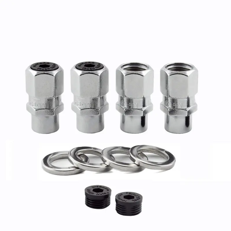 Mcgard Hex Lug Nut (Drag Racing Short Shank) M12x1.5 / 13/16 Hex / 1.6In. Length (4-Pack) - Chrome 1