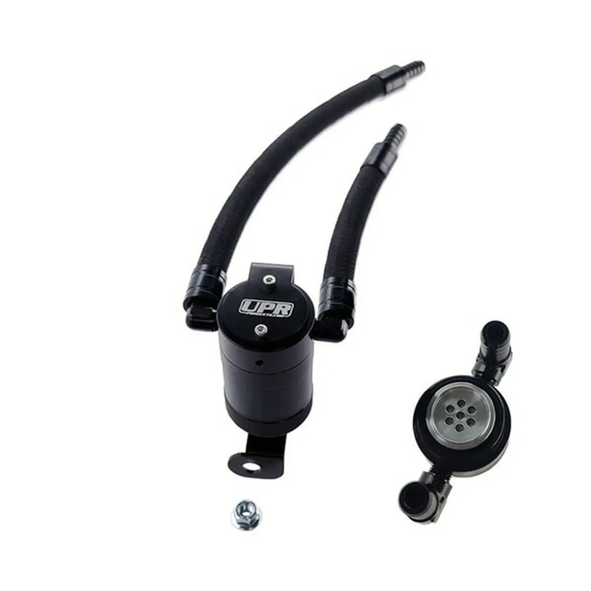 Upr Products Passenger Side Oil Catch Can Separator Plug N Play Black (05-10 Dodge Hemi 6.1) 5049-198-1 1
