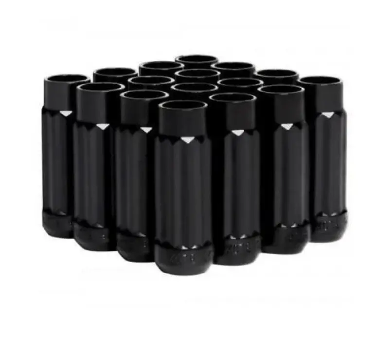 Blox Racing 12-Sided P17 Tuner Lug Nuts 12X1.5 - Black Steel - Set Of 16 1