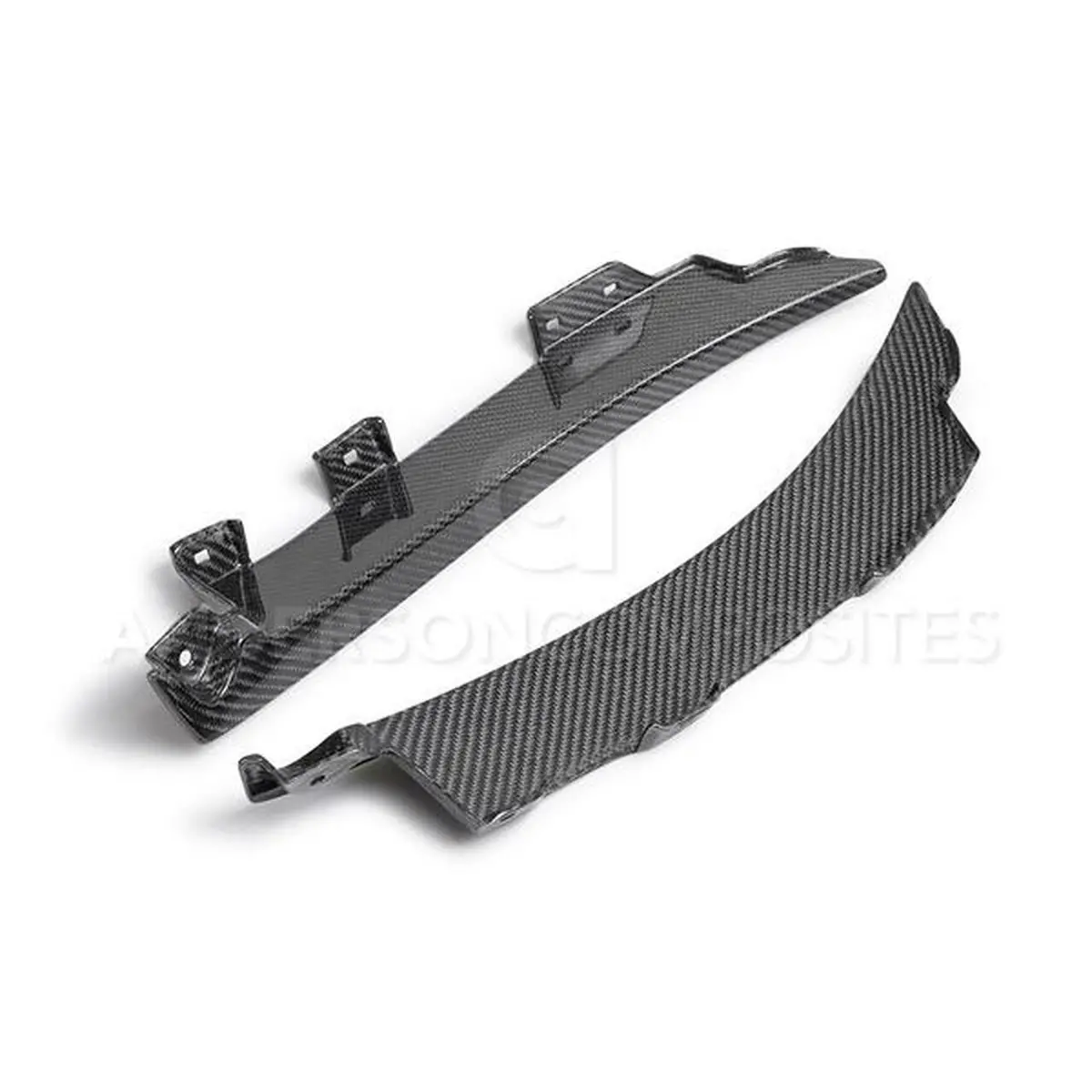 Anderson Composites Carbon Fiber Rear Splash Guards Pair (2020-2021 Shelby Gt500) 1