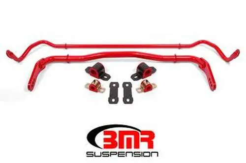 Bmr Sway Bar Kit W/Bushings Front & Rear Red (2008+ Challenger/2006+ Charger) Sb113r 1