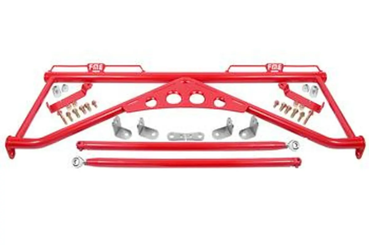 Bmr Harness Bar Red (2015-2021 Mustang) 1