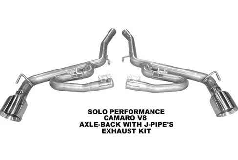 Solo Axle-Back Exhaust (10-15 Camaro V8 Coupe) 993905 1