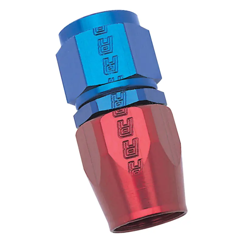 Russell Performance -6 An Red/Blue Straight Full Flow Hose End 1