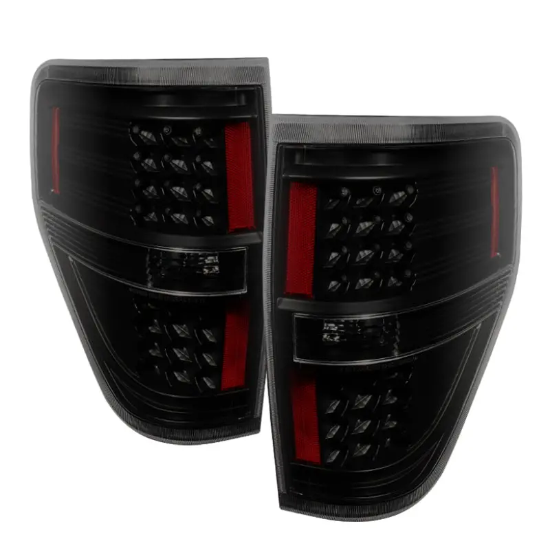 Xtune Ford F150 09-14 Led Tail Lights Black Smoke Alt-Jh-Ff15009-Led-Bsm 1
