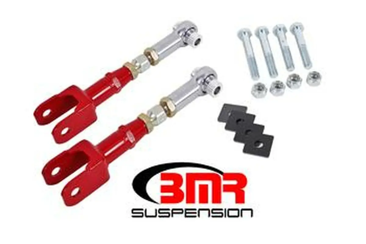 Bmr Rear Toe Rods Adjustable Red (2015-2021 Mustang) 1