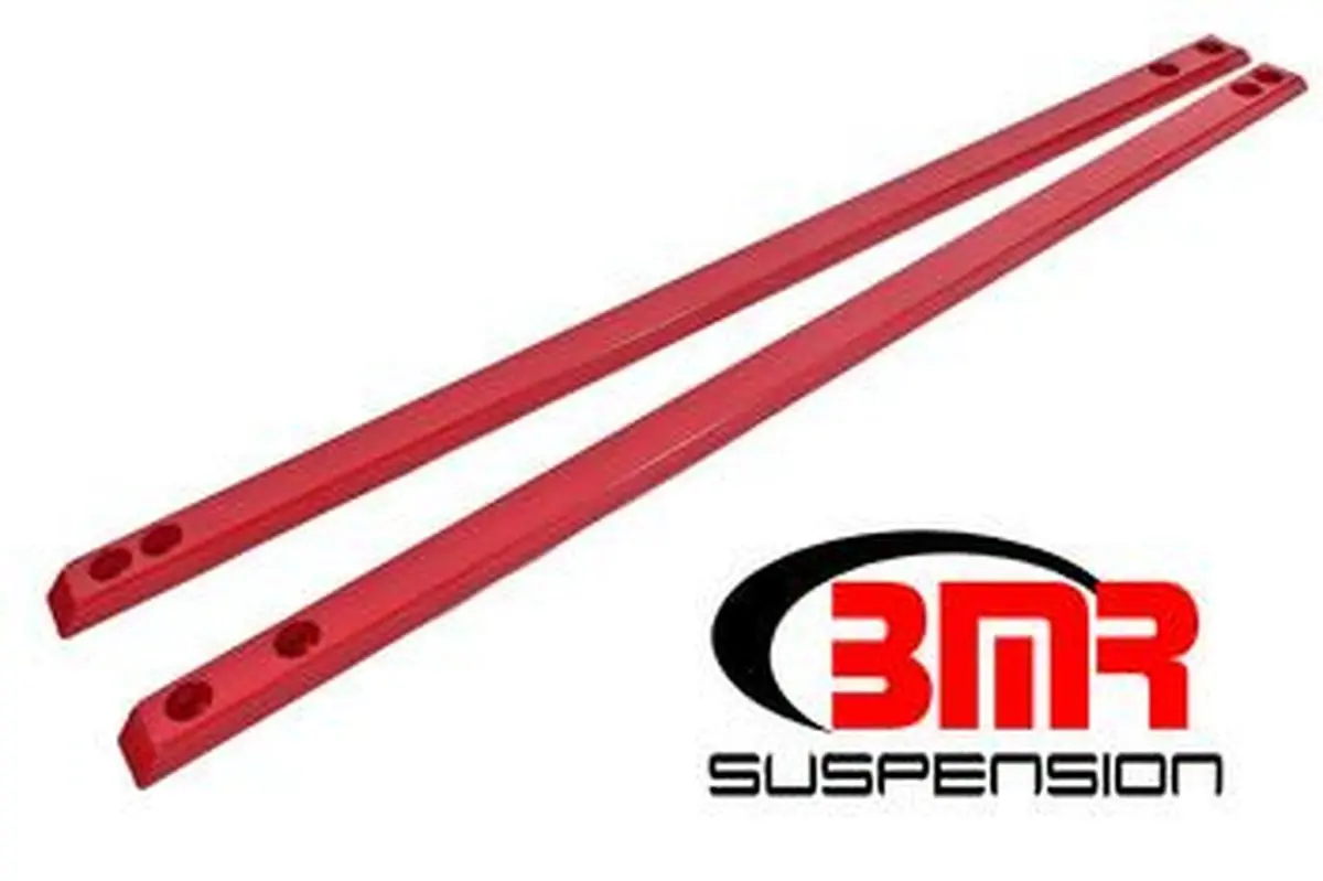 Bmr Chassis Jacking Rail Super Low Profile Red (2015-2021 Mustang) 1