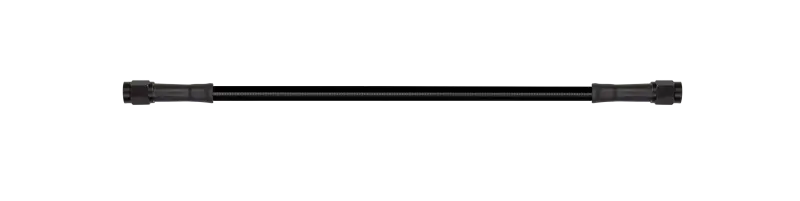 Goodridge 14In Universal Brake Line Assembly W/Black Zinc Fittings & Black Hose 1