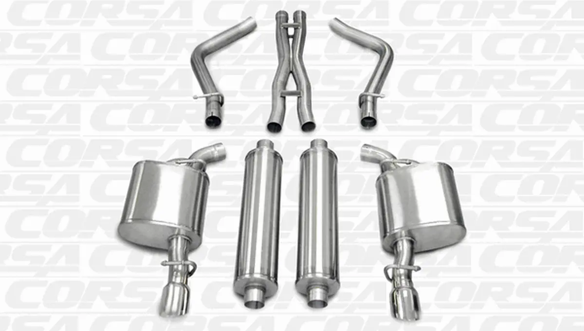 Corsa Xtreme Catback Exhaust Polished (05-10 Charger R/T) 14439 1