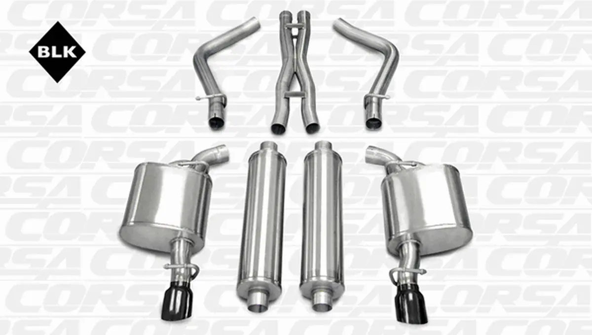 Corsa Sport Catback Exhaust Black (05-10 Charger R/T) 14177Blk 1