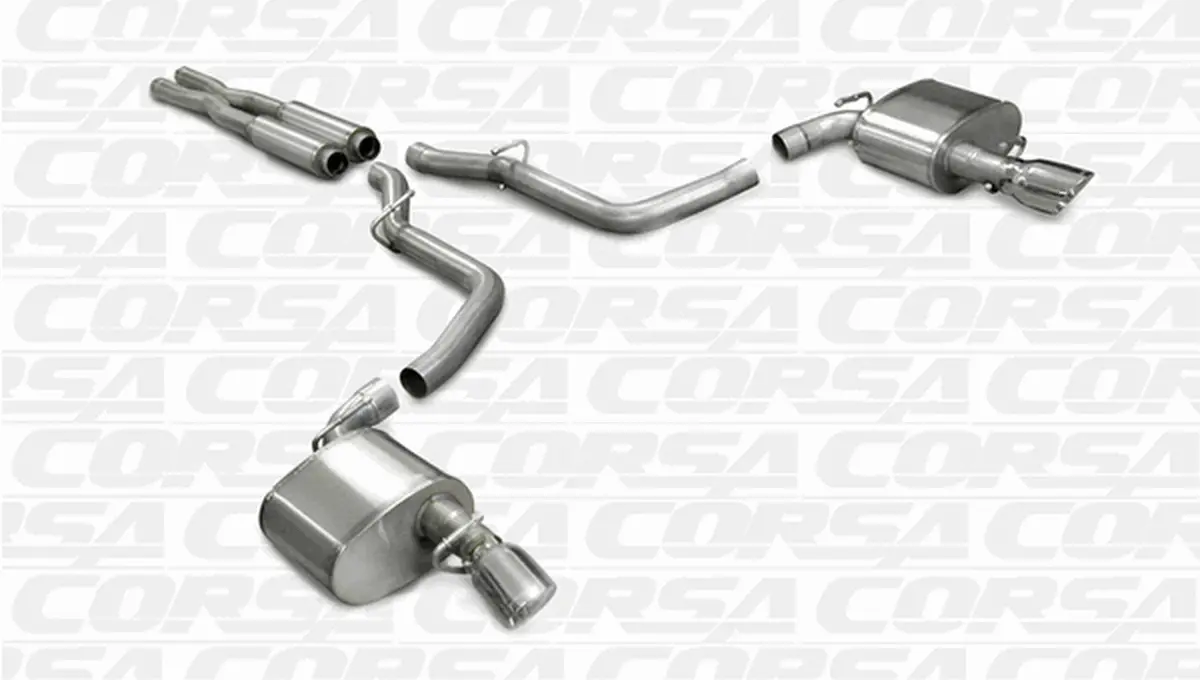 Corsa Xtreme Catback Exhaust Polished (05-10 Charger Srt8) 14440 1