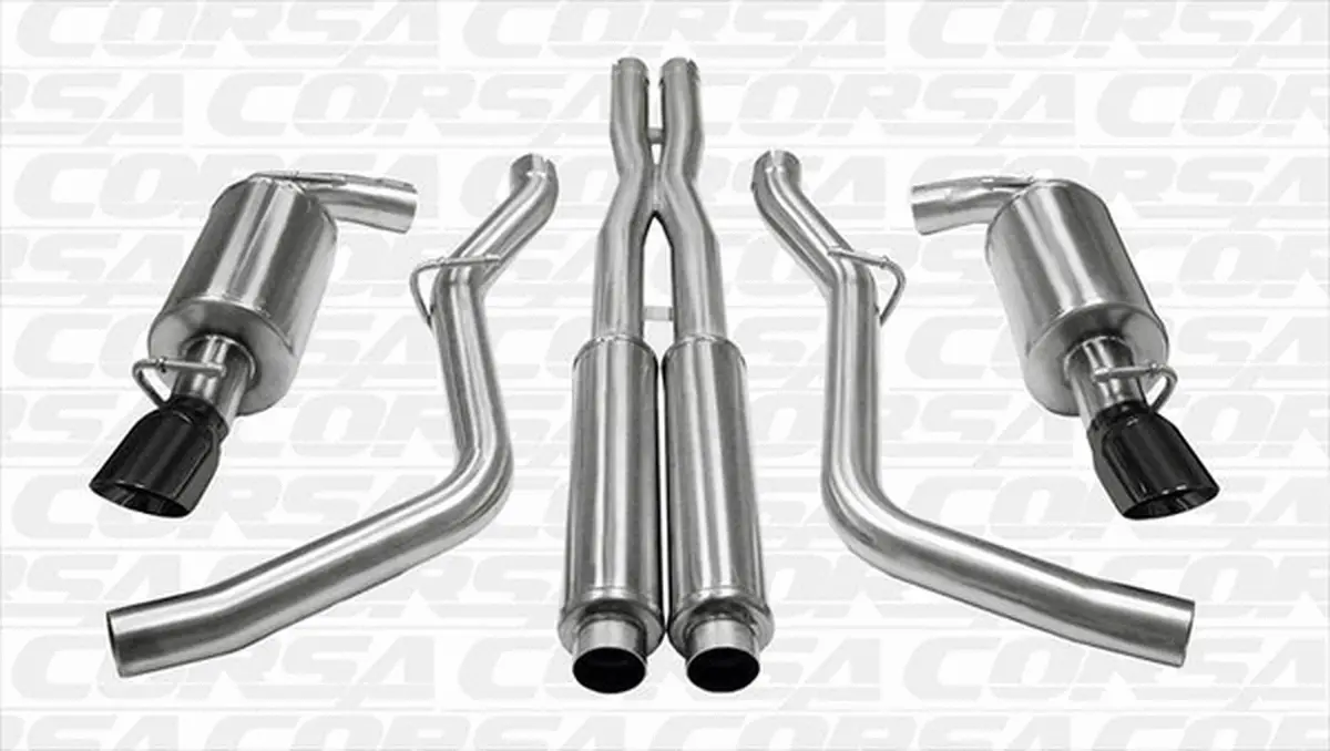 Corsa Sport Cat-Back Exhaust Sport Black (05-10 Charger Srt8) 14178Blk 1