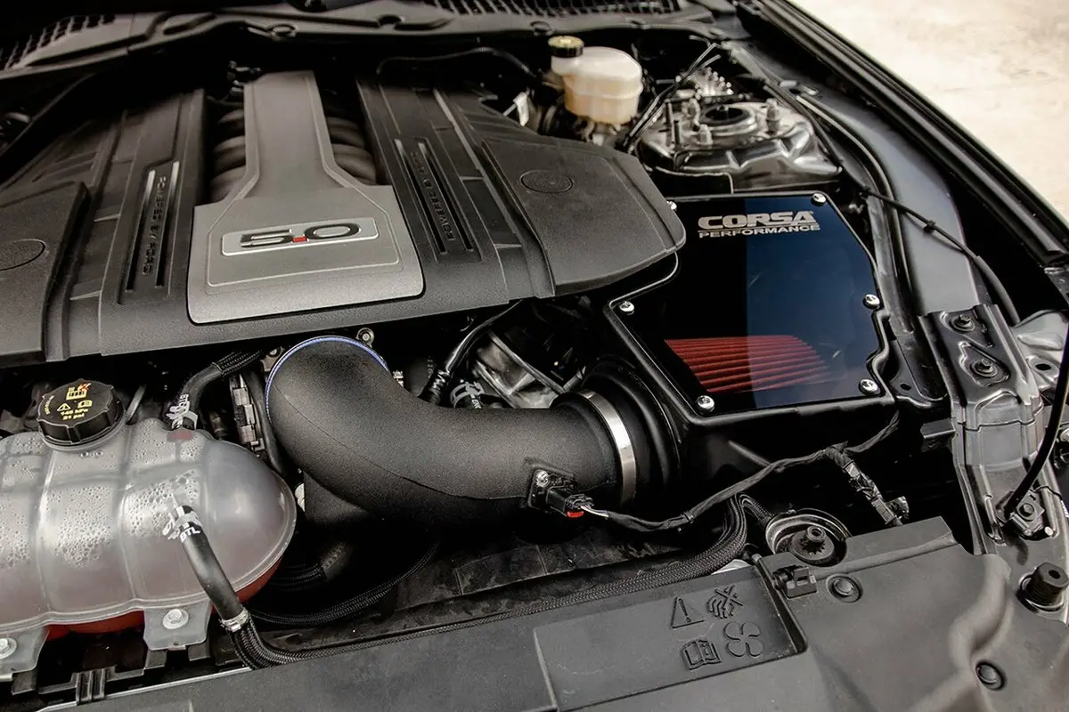 Corsa Cold Air Intake Closed Box Dry Filter (2018+ Mustang Gt) 2