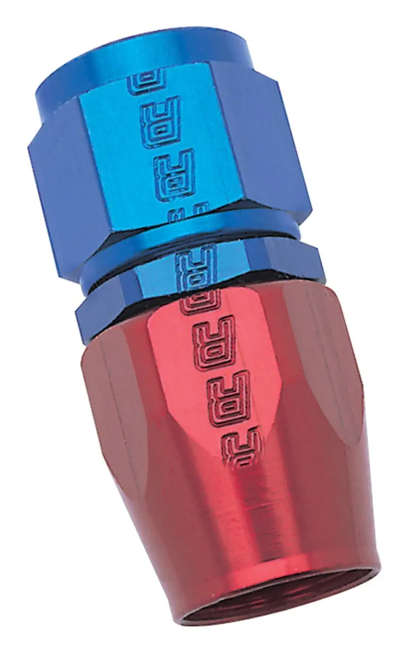 Russell Performance -6 An Red/Blue Straight Full Flow Hose End 2