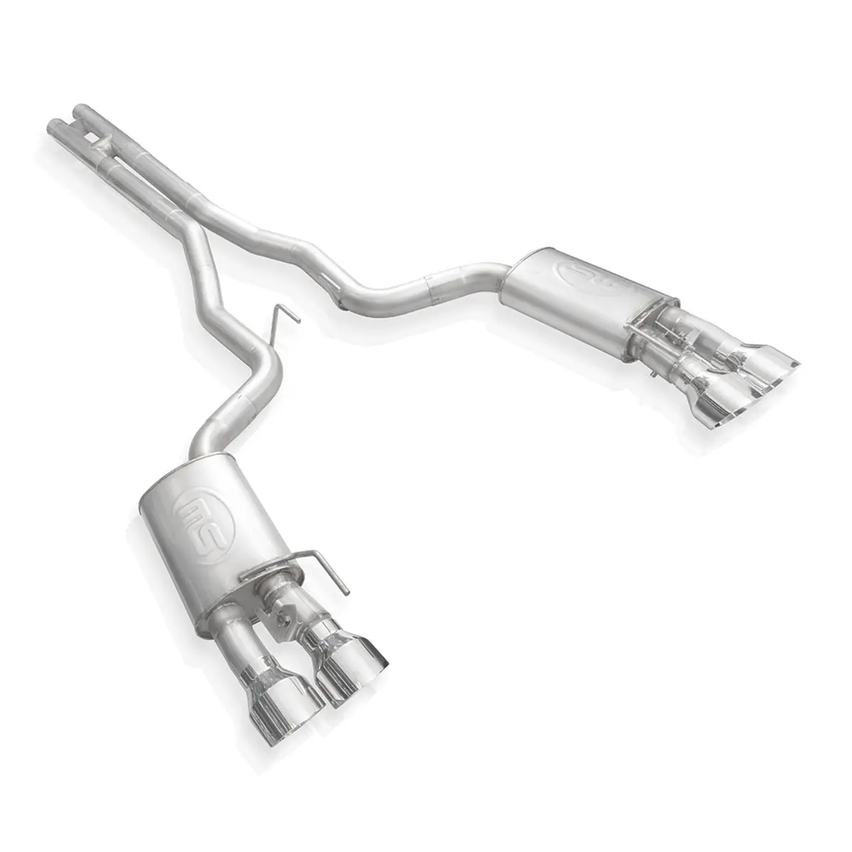 Stainless Works Legend Catback H-Pipe Exhaust Factory Connect W/Polished Tips (20-21 Shelby Gt500) 1
